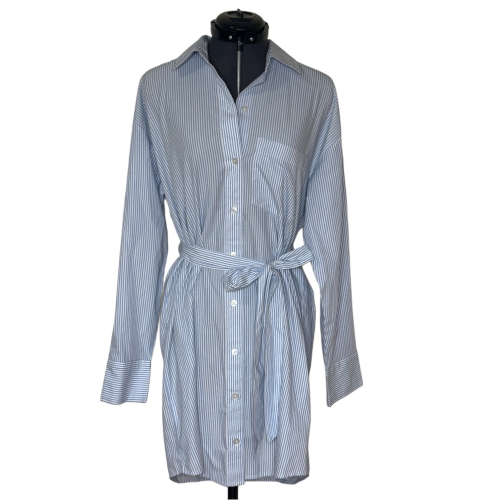 Abercrombie & Fitch Long Sleeve Belted Shirt Dress NWT